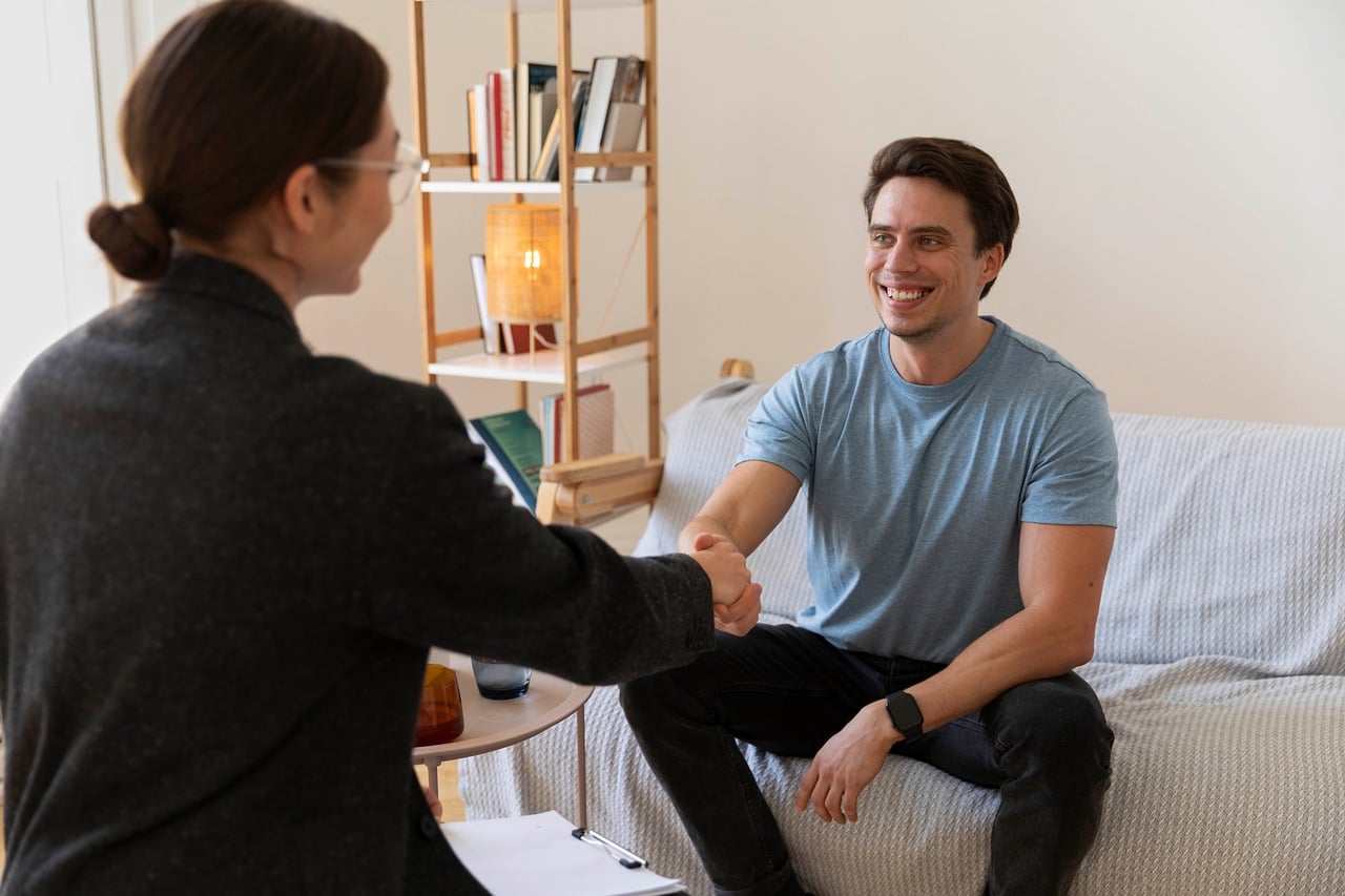 A supportive group counseling session
